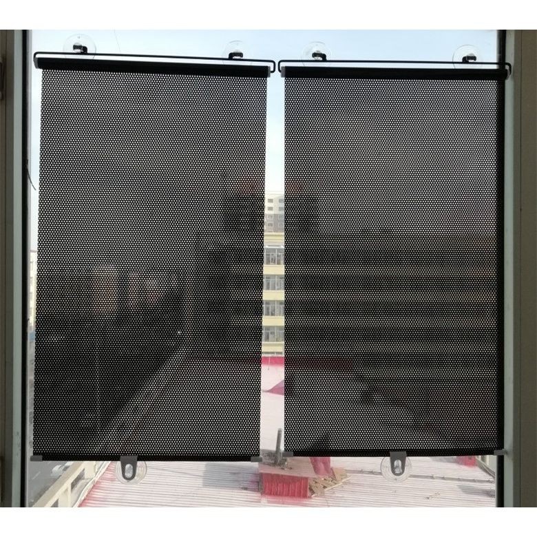 Rèm Che Nắng Cách Nhiệt Có Giác Hút Gắn Cửa Kính Có Thể Thu Gọn Cho Nhà Ở / Văn Phòng