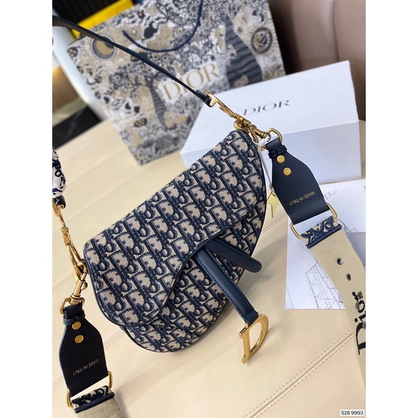 TÚI DIOR SADLE YÊN NGỰA SIZE 25CM THỔ CẨM THÊU