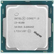 F CPU intel I3 - 8100 Tray ko box+tản 3