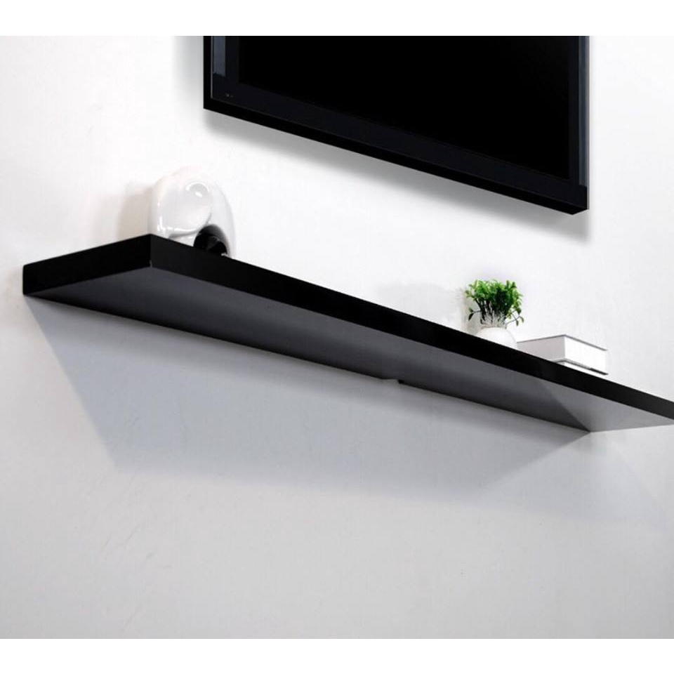 Kệ gỗ thanh ngang trang trí treo tường 100cm