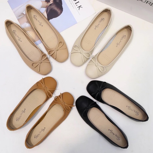 Giầy Bệt Happy Feeling hàng order QCL1 (Sẵn đen sz 36)