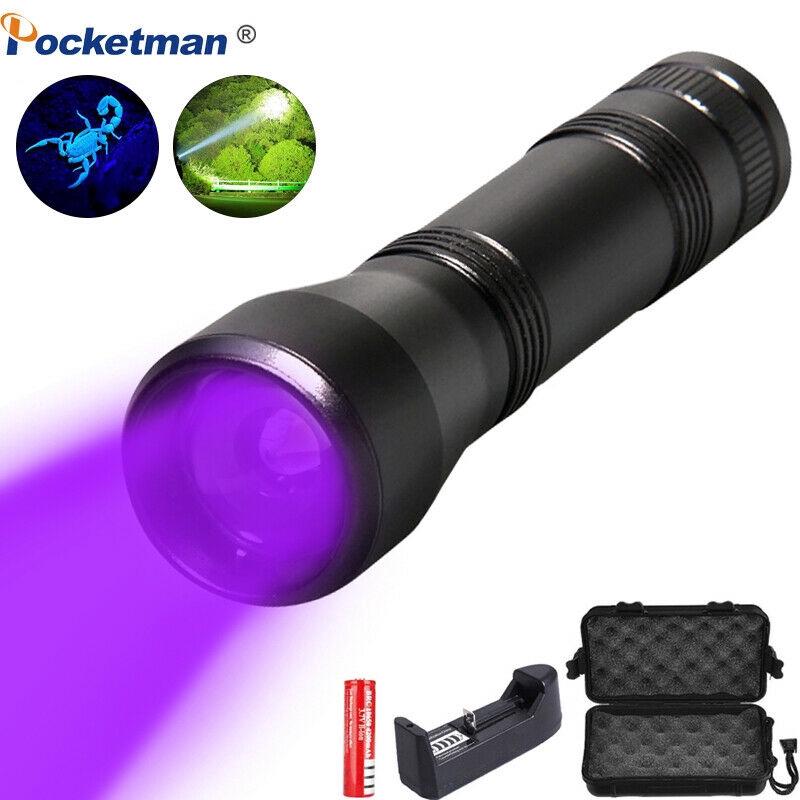 Đèn LED UV 4000lum 395nm 18650 tiện dụng