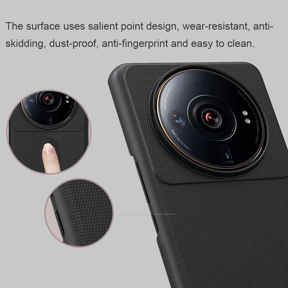 Ốp điện thoại Nillkin bằng PC cứng siêu mỏng mặt nhám chống sốc / dấu vân tay cho Xiaomi Mi 12S Ultra