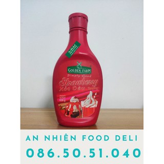 Xốt dâu / topping golden farm 630 gram