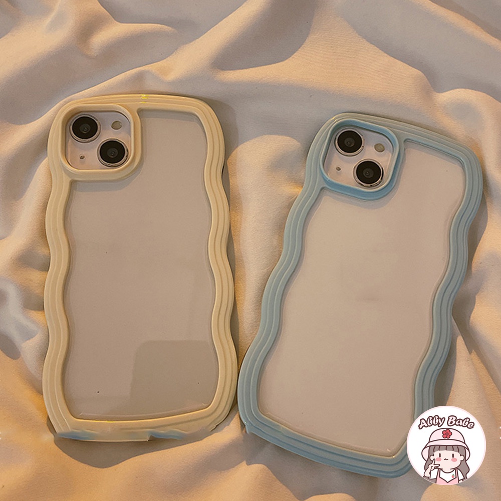 Ốp Điện Thoại TPU Mềm Trong Suốt Chống Sốc Chống Mồ Hôi Viền Gợn Sóng Cho IPhone 14 Pro Max 11 7Plus 13 12 11 Pro Max X XS XR