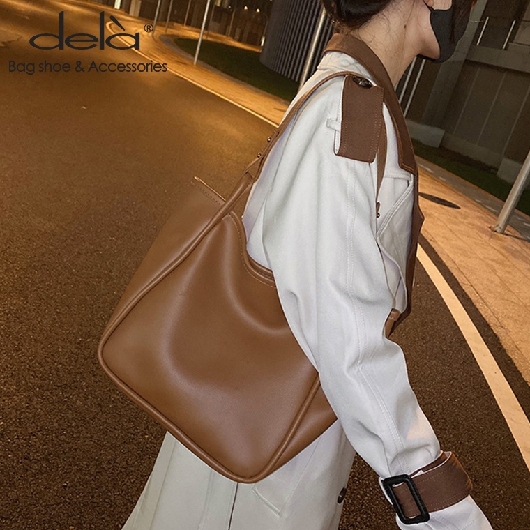 Dela Túi Tote Đeo Vai Xách Tay Bằng Da Đa Năng Thời Trang Mùa Thu Dành Cho Bạn Nữ