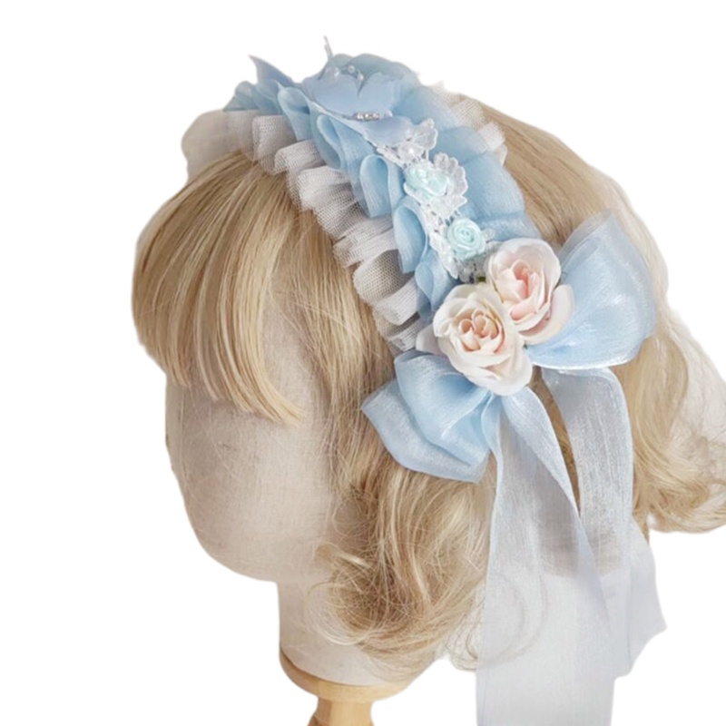 Cài Tóc Hình Hoa Phong Cách Lolita Xinh Xắn Cho Nữ