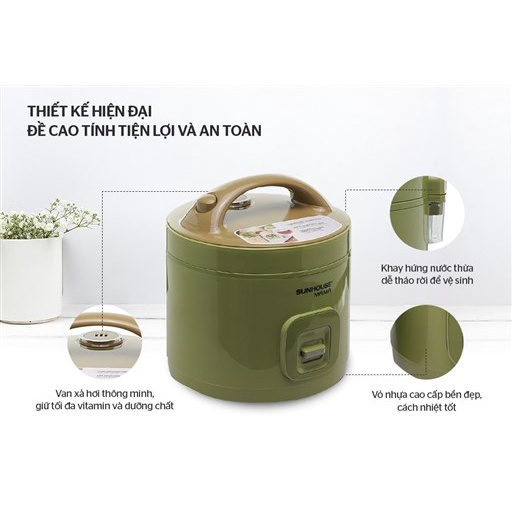 NỒI CƠM ĐIỆN 1.8L SUNHOUSE MAMA SHD8665G