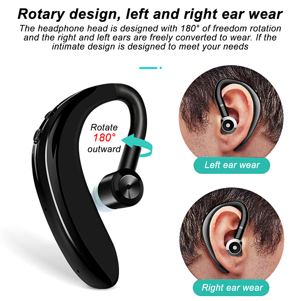 Tai Nghe Không Dây KEBIDUMEI S109 Bluetooth 5.0 Đeo Một Tai Có Thể Xoay Tích Hợp Micro