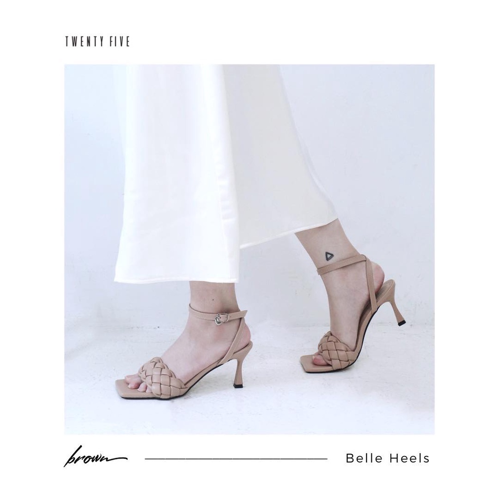 [Mã SKAMLTSM9 giảm 10% đơn 99K] Belle Heels - Guốc da dây cổ chân Twentyfive Studio