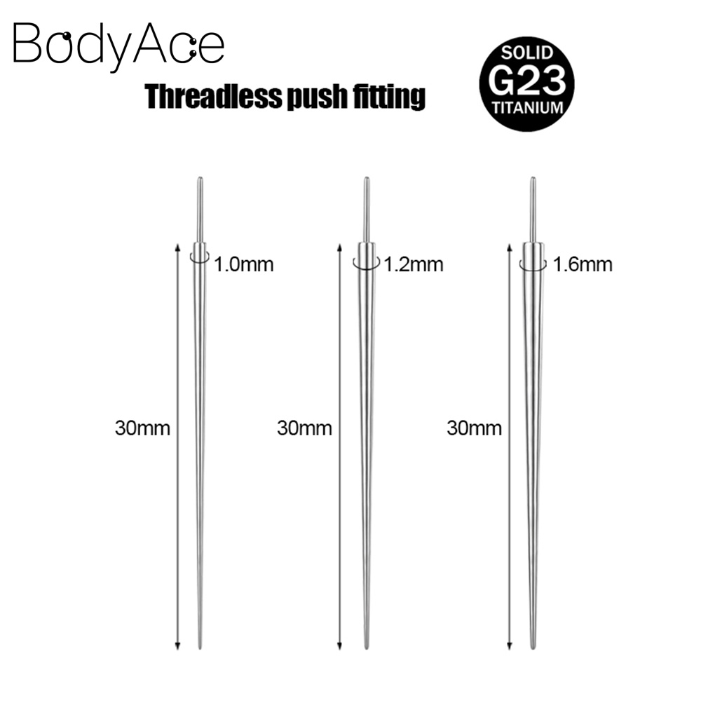 1 Dụng Cụ Xỏ Khuyên Rốn / Lưỡi / Rốn Bằng Titan G23