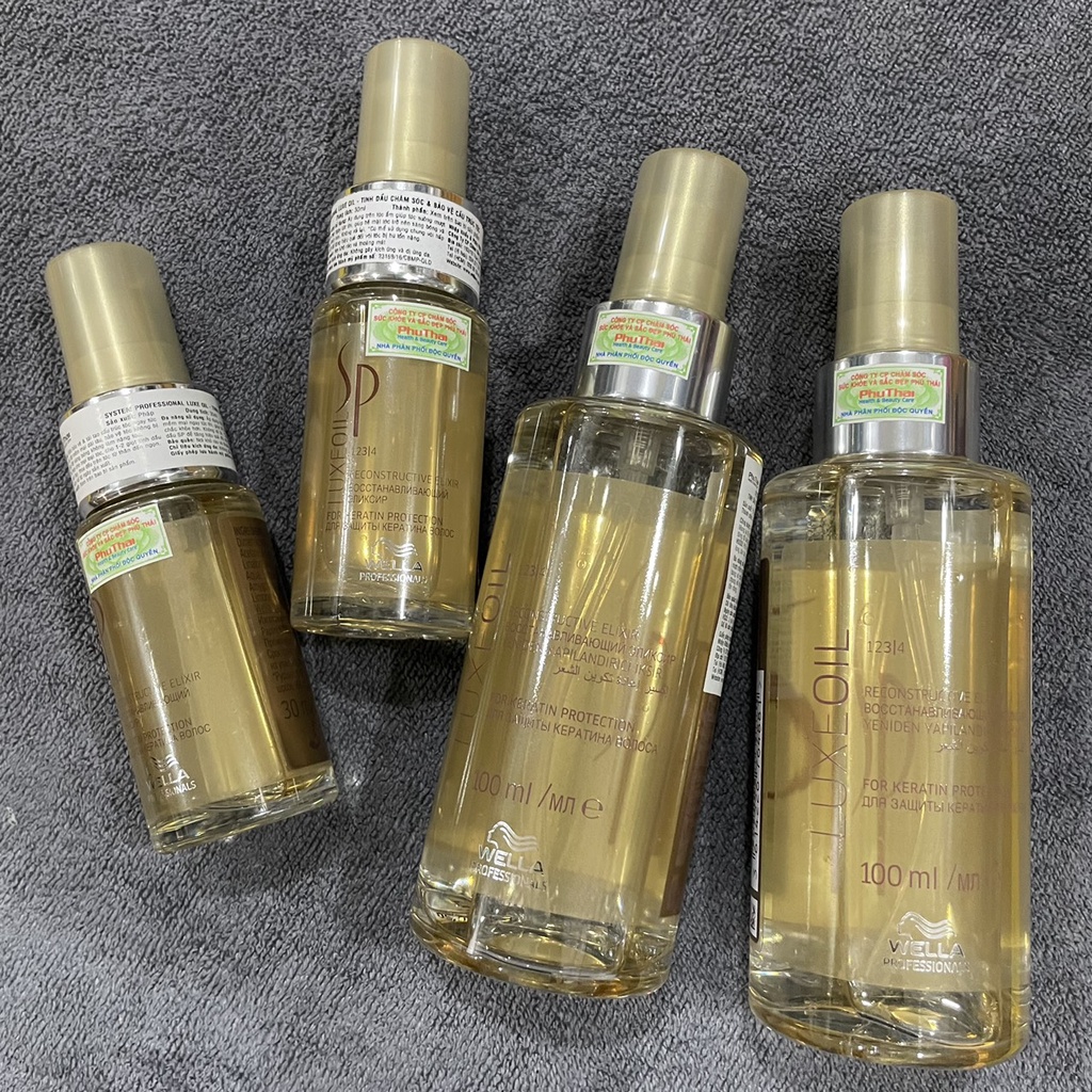 Tinh dầu Argan dưỡng chăm sóc tóc hư tổn Wella SP Luxe Oil 30ml