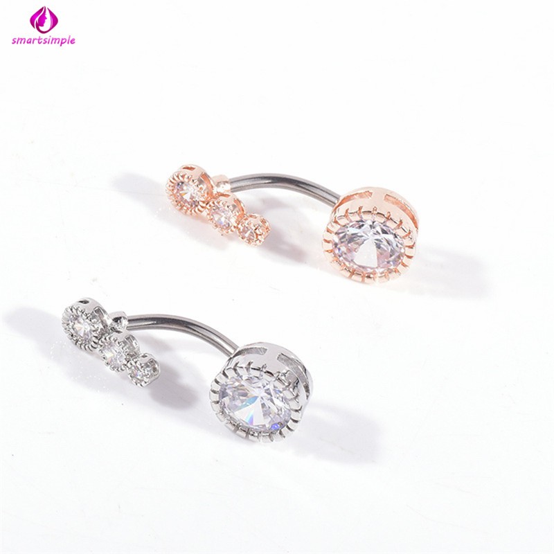 Bộ 4 Khuyên Rốn Đính Đá Xinh Xắn