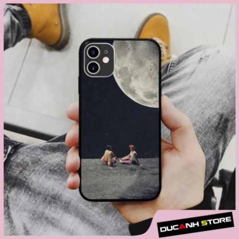 Ốp lưng iphone hình two people on the moon collage art pop art chống sốc  cho các dòng SAMSUNG PAP20211020