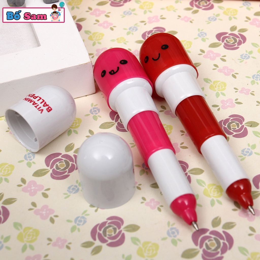 Bút viết hình viên thuốc, bút thuốc đáng yêu cute Shop Bố Sam