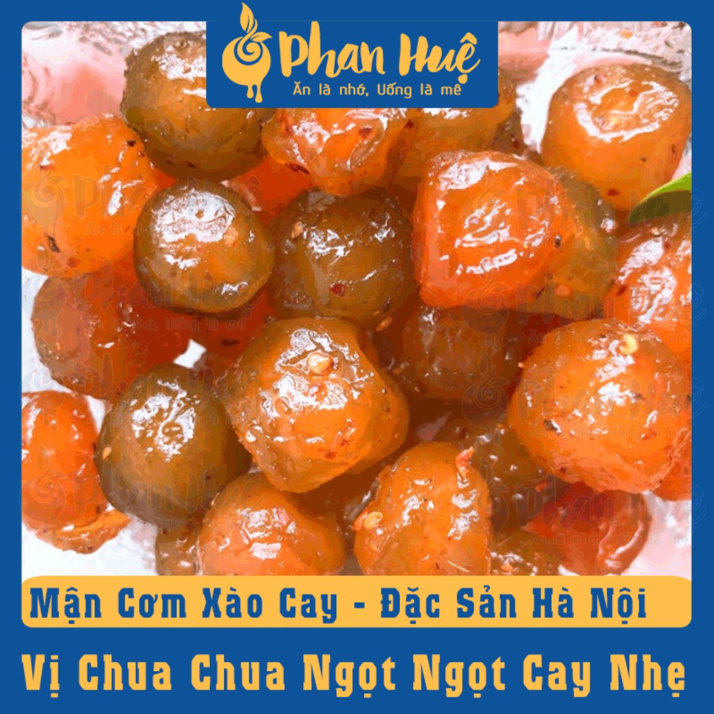 Ô mai xí muội mận cơm xào cay Phan Huệ đặc biệt, mận cơm miền Bắc chọn lọc, đặc sản Hà Nội