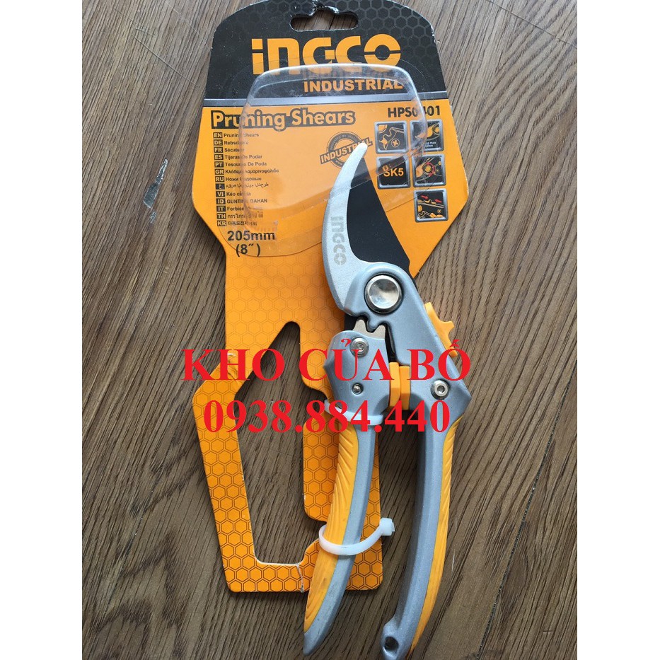 Kéo cắt tỉa (8'') Ingco HPS0401