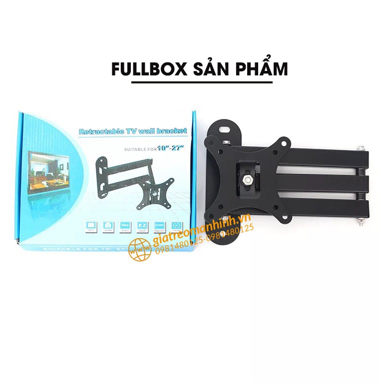Giá Treo Màn Hình 17-27Inch (Upto 32&quot;) CP102 - Xoay 180 Độ Trái/Phải - Lắp Đặt Treo Tường