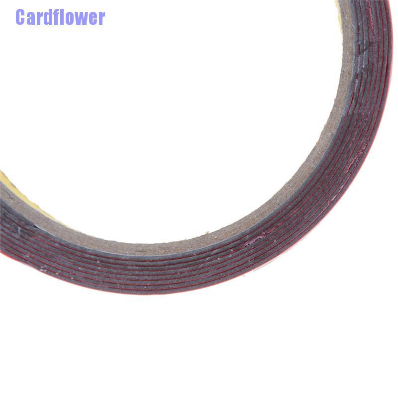 Cuộn băng keo 2 mặt bằng xốp acrylic độ dính cao màu đỏ cho xe hơi