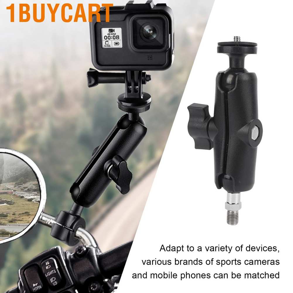 Bộ giá đỡ camera chiếu hậu xoay 360 độ kèm 1 giá đỡ 1/4in cho xe máy | BigBuy360 - bigbuy360.vn