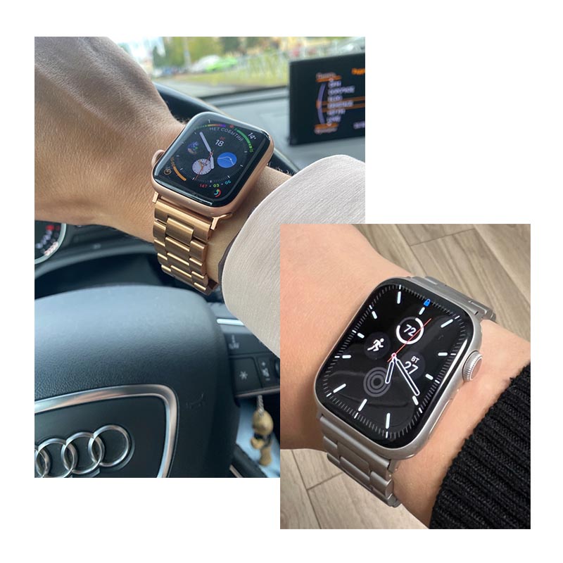Dây Đeo Inox Cho Đồng Hồ Thông Minh Apple Watch 49mm 45mm 41mm 44mm 40mm 42mm 38mm Series 8 7 6 se 5