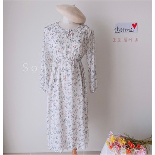 Đầm hoa sổ sen Vintage