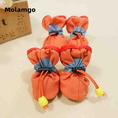 Set 4 ủng đi mưa kháng nước dễ thương cho thú cưng giày cho thú cưng giày cho cún