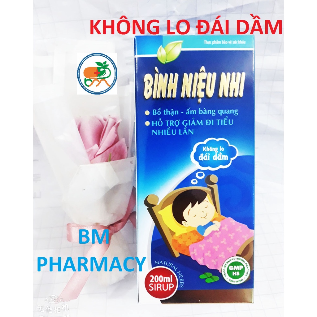 Siro Đái dầm BÌNH NIỆU NHI, giúp ấm bàng quang, giảm tiểu nhiều lần, tiểu rắt, tiểu buốt, tiểu khó, tiểu không tự chủ