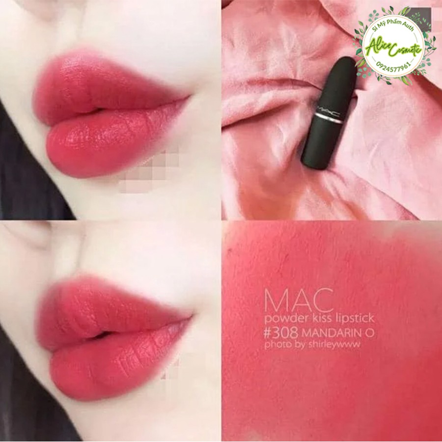 [HÀNG AUTH GIÁ SỈ] Son MAC Powder Kiss Màu 308 Mandarin O Hồng San Hô giá rẻ