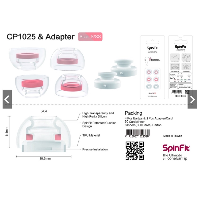 Nút tai nghe SpinFit CP1025