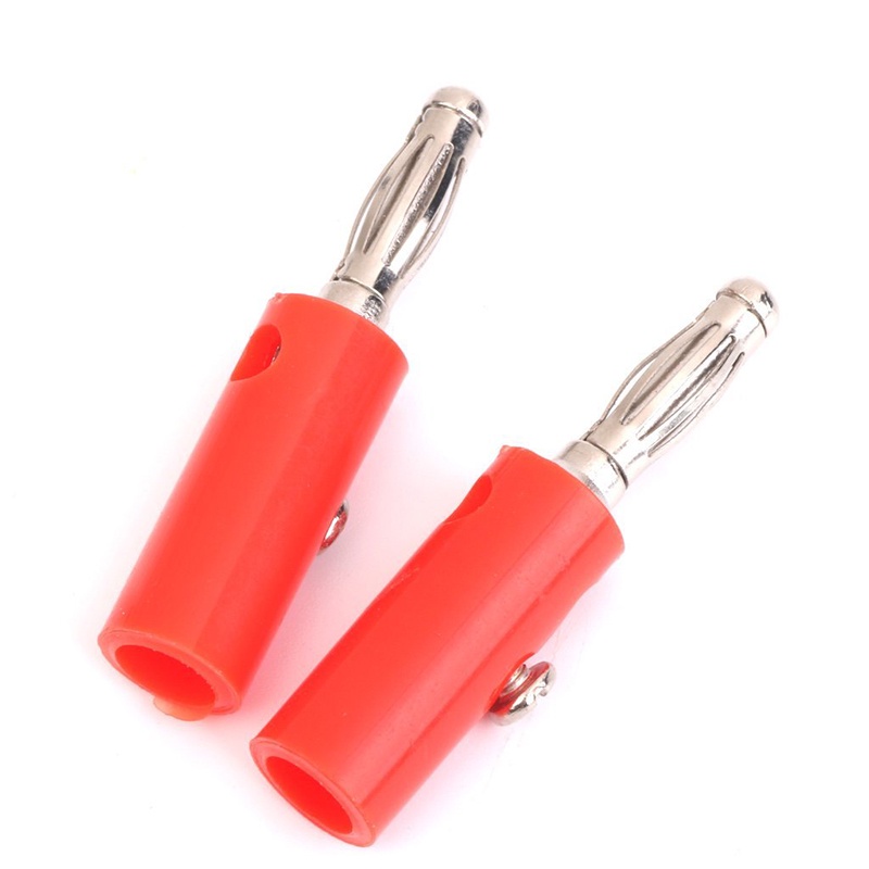 Set 10 jack cắm bắp chuối 4mm màu đỏ + đen