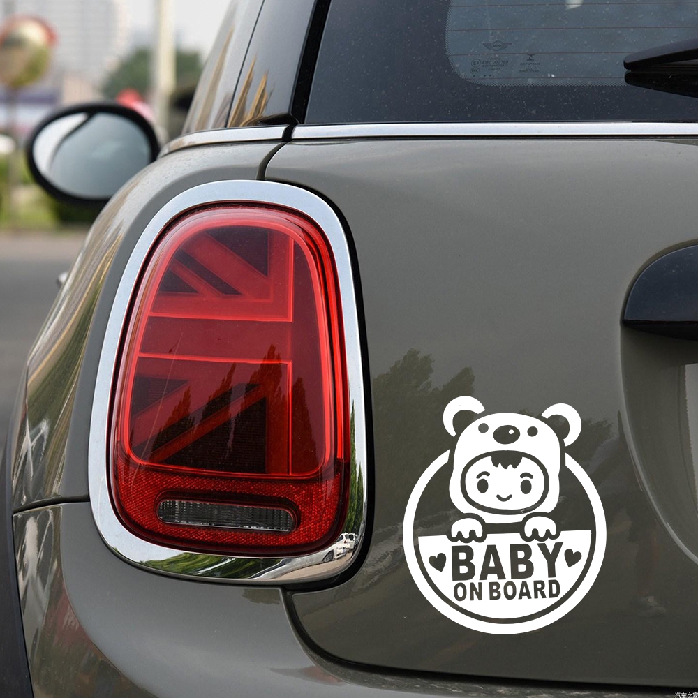 Decal dán trang trí &quot; Baby on Board &quot; cho xe hơi COD