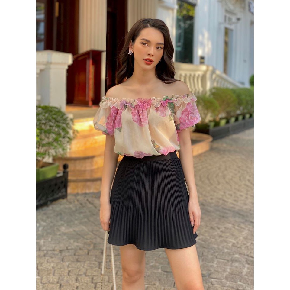 Chân váy chữ A dập ly nữ HB HUONGBOUTIQUE HBZ272 | BigBuy360 - bigbuy360.vn