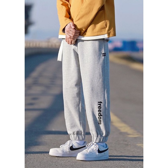 Quần jogger chữ siêu đỉnh, form rộng, vải mịn mát, nam nữ mặc được unisex ulzzang - ẢNH THẬT