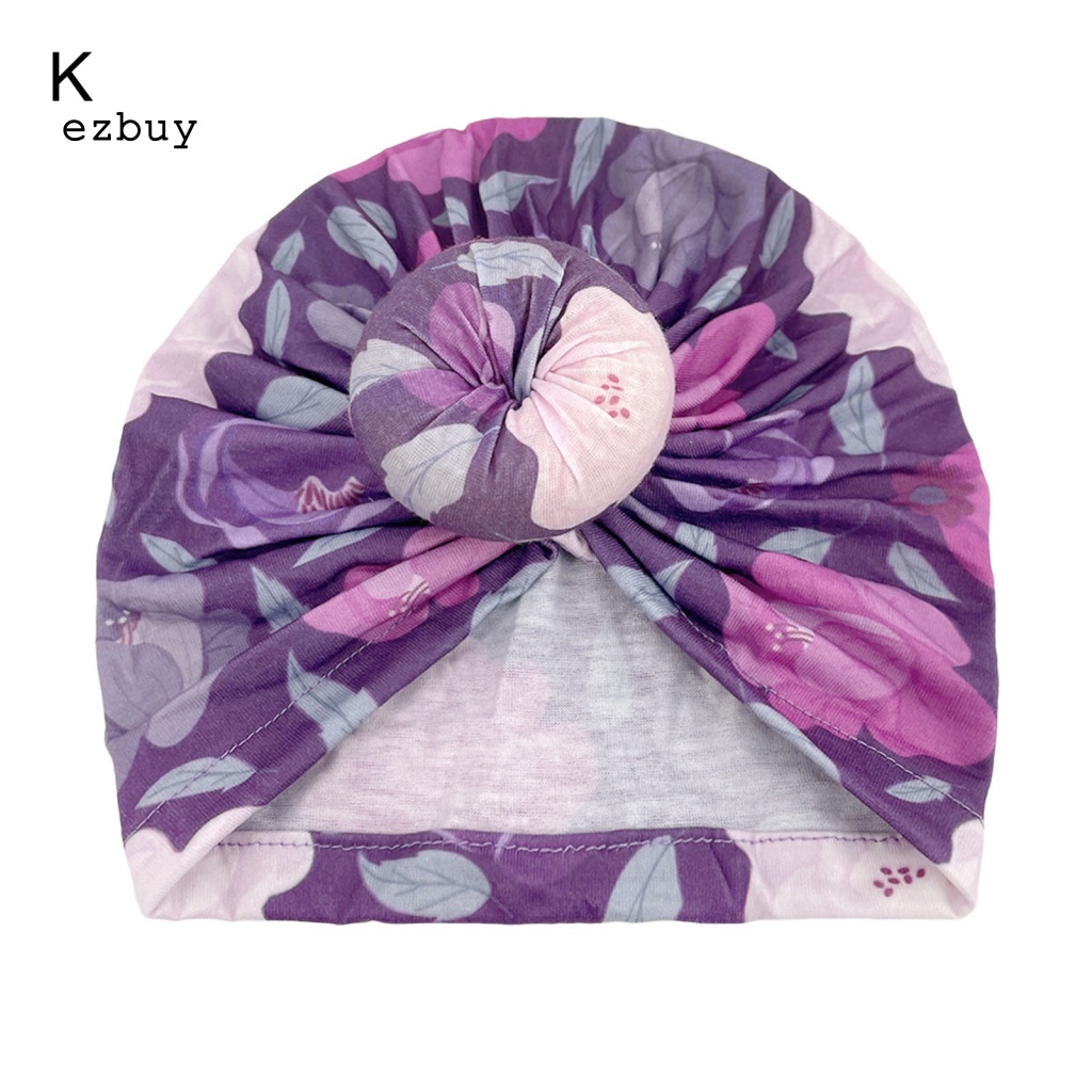 Mũ Trùm Đầu Chống Gió In Họa Tiết Hoa Cho Bé