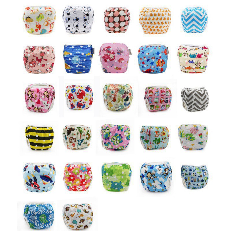 Tã mặc chống thấm nước 10-40 lbs in hình thời trang dùng đi bơi cho bé