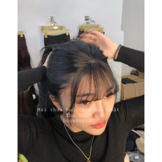 Mái Thưa 3D Tóc Thật 100% ❤️ Có Da Đầu Loại Dài Đẹp - Full Box ❤️