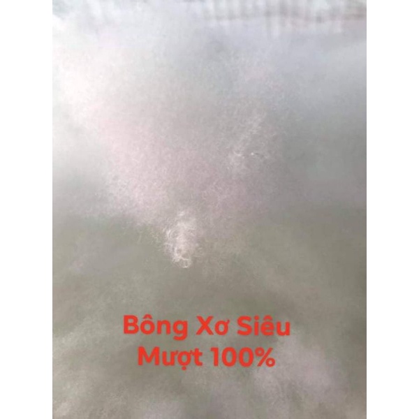 0,5kg Bông gòn nhân tạo Loại A , hàng 15D siêu mềm mượt , nhồi gối trang trí giả mây , nhồi thú bông