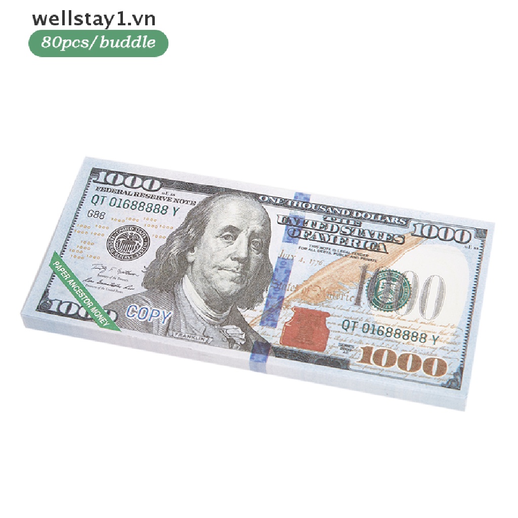 80 Tờ Tiền Giấy 1000 Đô La