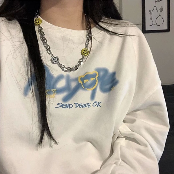 NRVP Áo Hoodie Dáng Rộng Thời Trang Hàn Quốc 2022 Dành Cho Nữ