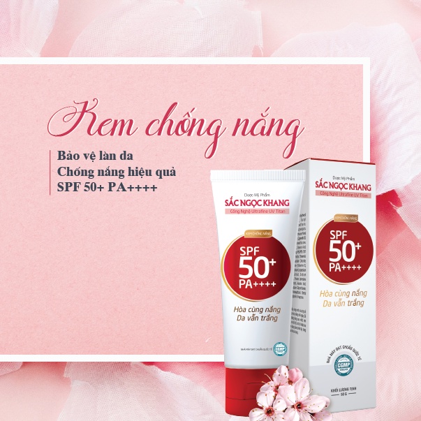 Bộ giảm nám SẮC NGỌC KHANG cao cấp 7 món[Viên uống ++,serum 20ml, kem10g,tẩy trang, Gel rửa mặt100g,hoa hồng,chống nắng]