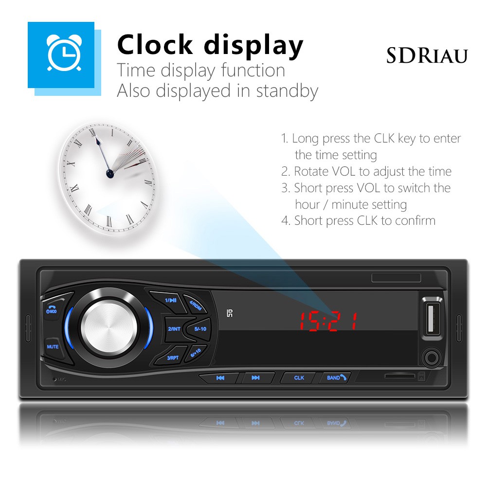 Máy nghe nhạc Mp3 12v kết nối Bluetooth dùng trên xe hơi