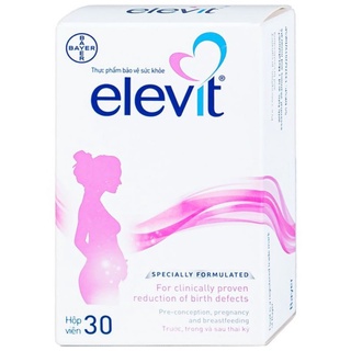 Viên uống vitamin elevit cho bà bầu bổ sung khoáng chất, tăng đề kháng - hộp 30 viên