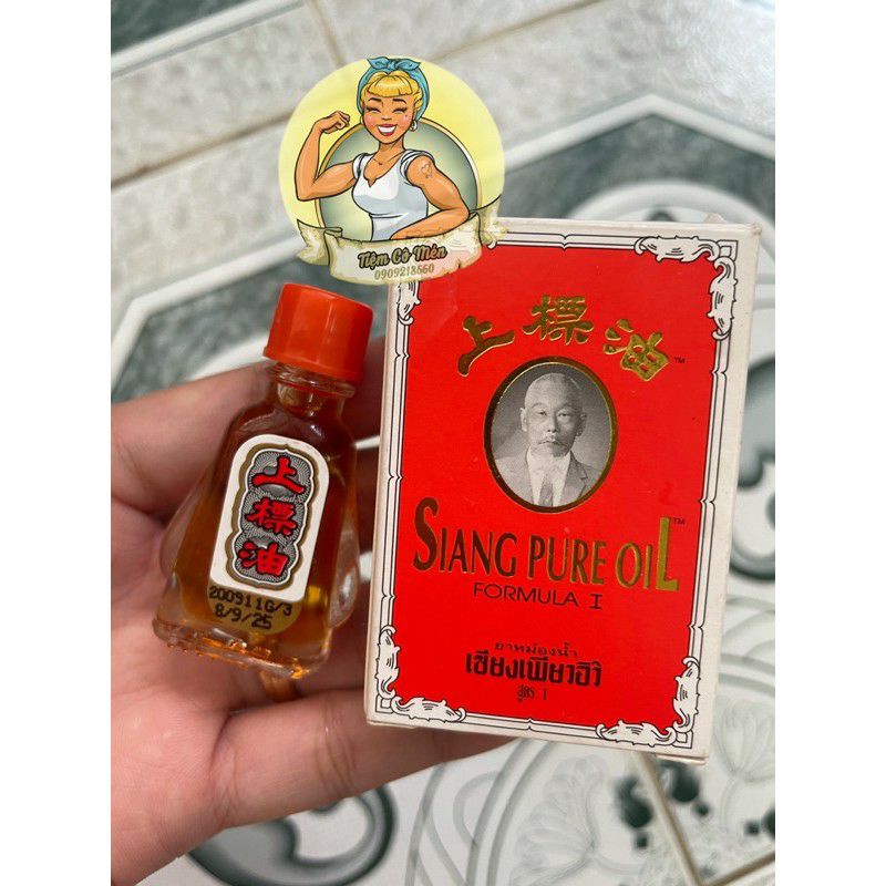 Dầu gió đỏ Siang pure  thái lan hiệu ông già