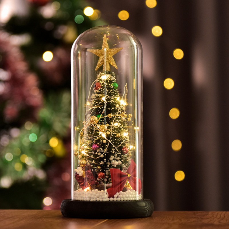Cây Thông Noel Mini Có Đèn Led Trang Trí Giáng Sinh