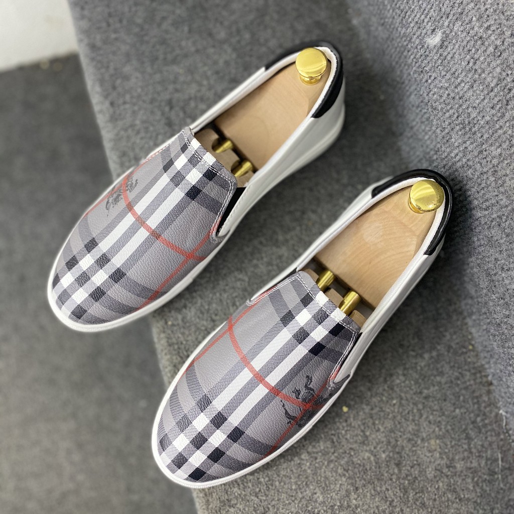 Giày Lười Nam BBR Kẻ Caro - Giày Nam Thời Trang in Hình Ngựa - Mẫu 2021 | BigBuy360 - bigbuy360.vn