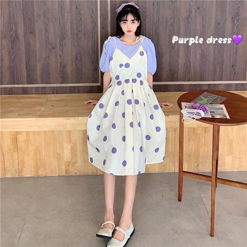 Áo Nữ Hai Dây Họa Tiết Chấm Bi Thời Trang Hè 2021 | BigBuy360 - bigbuy360.vn