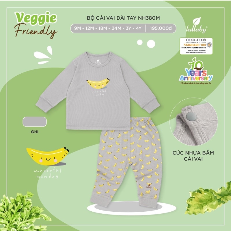 Bộ cài vai dài tay Lullaby