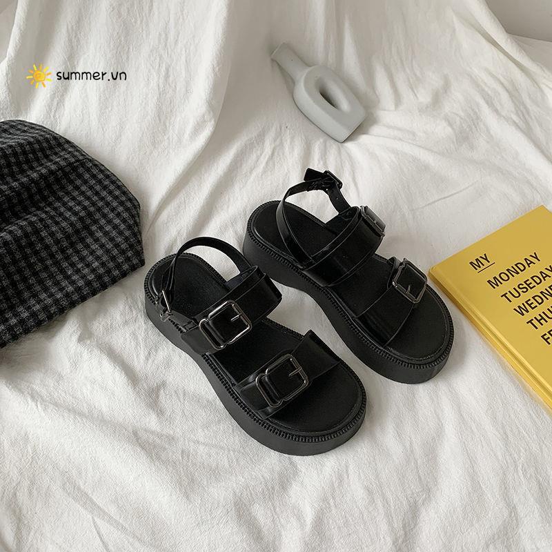 Giày Sandal Đế Dày Cao 2022 Dễ Phối Đồ Thời Trang Mùa Hè Cho Nữ