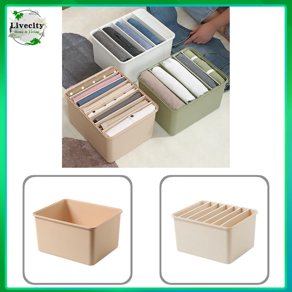 Hộp đựng quần áo chia ngăn rộng chống bụi dễ sử dụng sắp xếp gọn gàng cho nhà ở